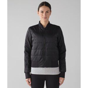 Lululemon Non-Stop Reversible Bomber Jacket in Black Size 10